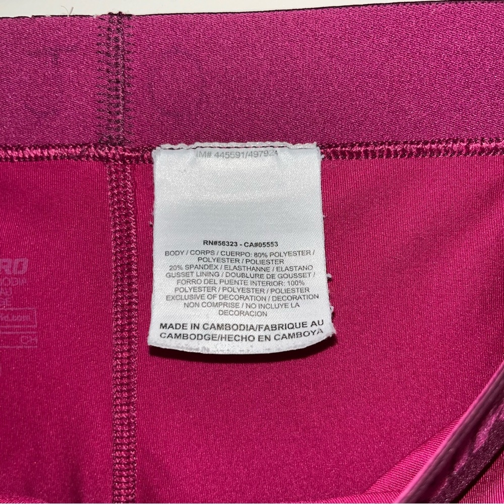 Nike Pink Spandex Shorts with flip over waistband Size Small - Picture 4 of 6
